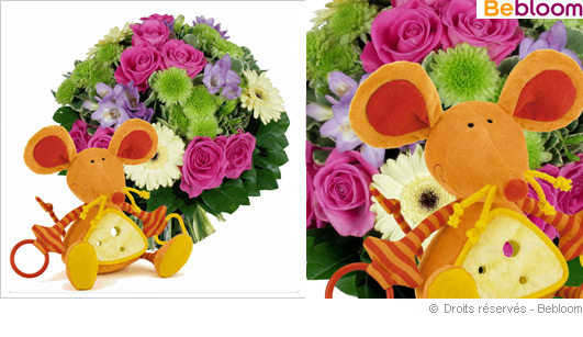 Offrir des fleurs naissance