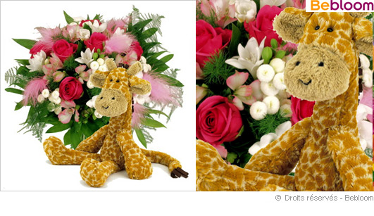 Offrir des fleurs bouquet naissance