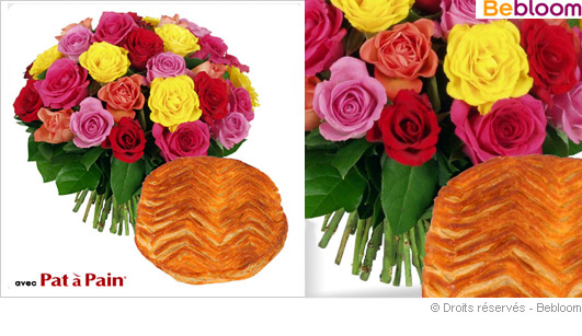 Offrir un bouquet et une galette des rois